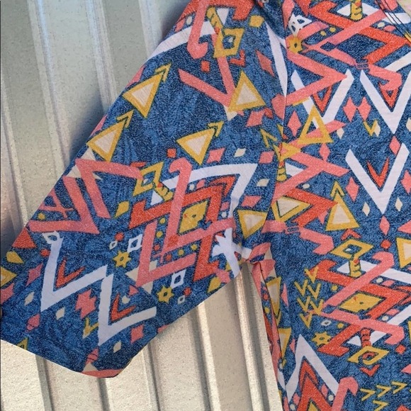 NWT Lularoe Julia Blue Print Dress XS - Picture 5 of 7